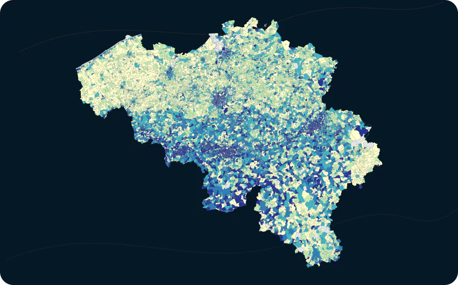 Erwerbslosenanteil an der Erwerbsbevölkerung, 2021. Exakte amtliche Grenzen; fehlende Werte bleiben neutral.