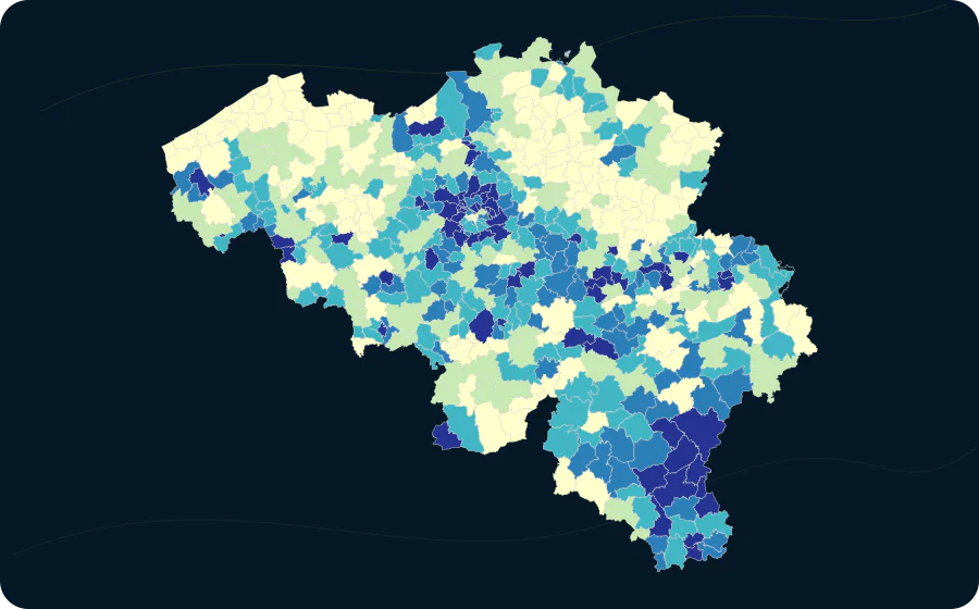 Anteil: Alter 5–17, 2026. Exakte amtliche Grenzen; fehlende Werte bleiben neutral.
