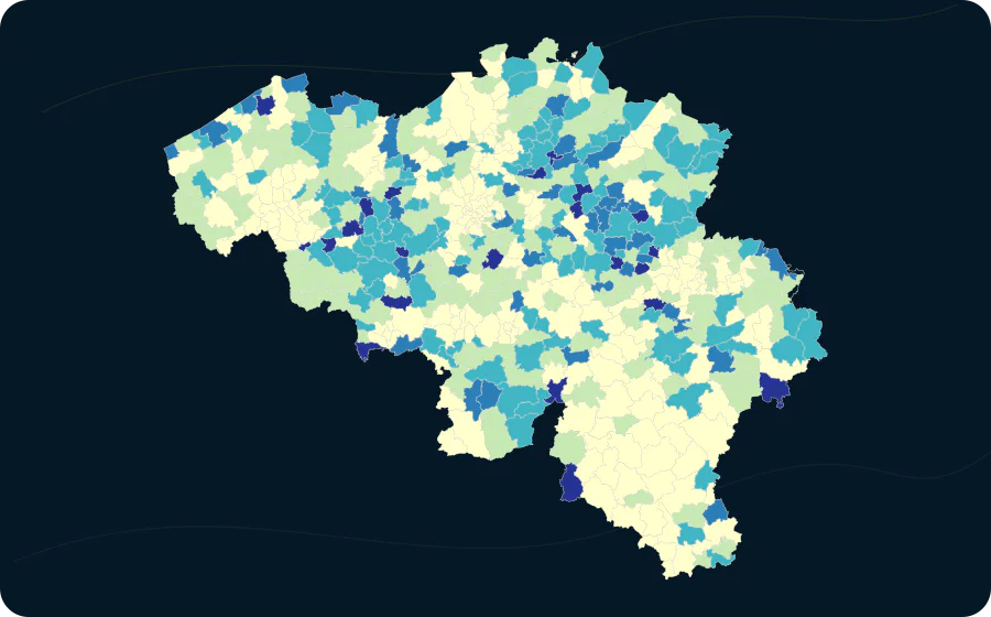 Anteil: Alter 45–64, 2026. Exakte amtliche Grenzen; fehlende Werte bleiben neutral.