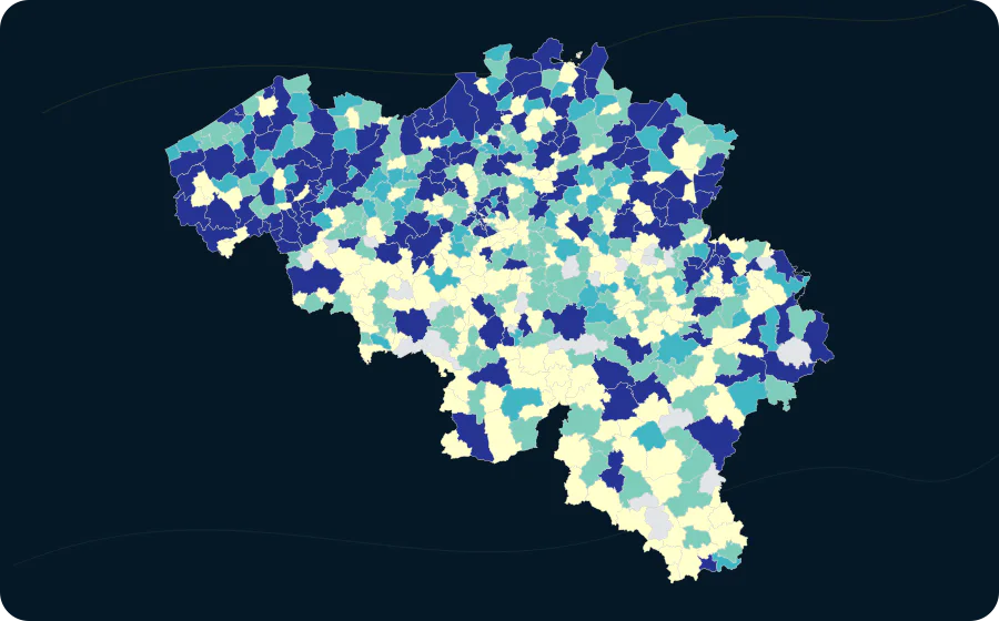 Nichtwohngebäude mit Renovierung, Jan.–Apr. 2026 (kumuliert). Exakte amtliche Grenzen; fehlende Werte bleiben neutral.