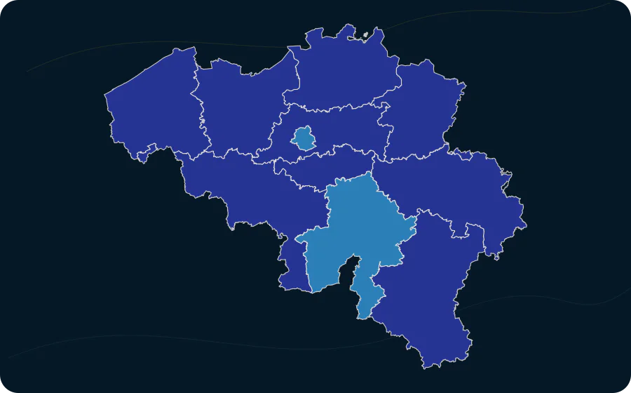 Haushalte mit Internetzugang zu Hause, 2025. Exakte amtliche Grenzen; fehlende Werte bleiben neutral.