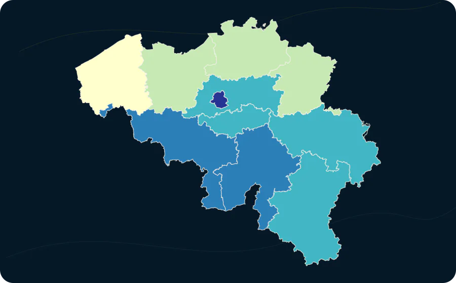 Regionale Arbeitslosenquote — Alter: 15–74 Jahre, 2025. Exakte amtliche Grenzen; fehlende Werte bleiben neutral.