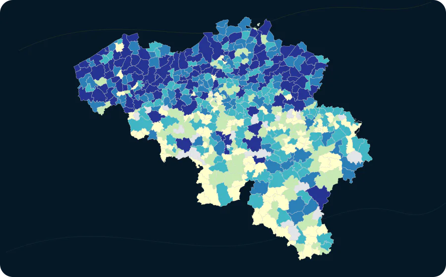 Neue Wohngebäude, Jan.–Apr. 2026 (kumuliert). Exakte amtliche Grenzen; fehlende Werte bleiben neutral.