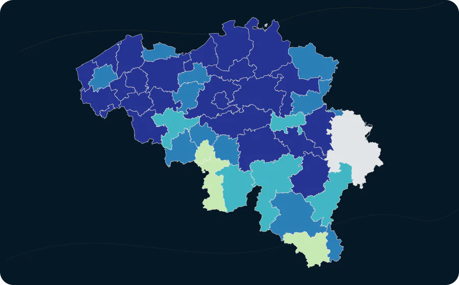 Regionales Bruttoinlandsprodukt — BIP je Einwohner, 2024. Exakte amtliche Grenzen; fehlende Werte bleiben neutral.