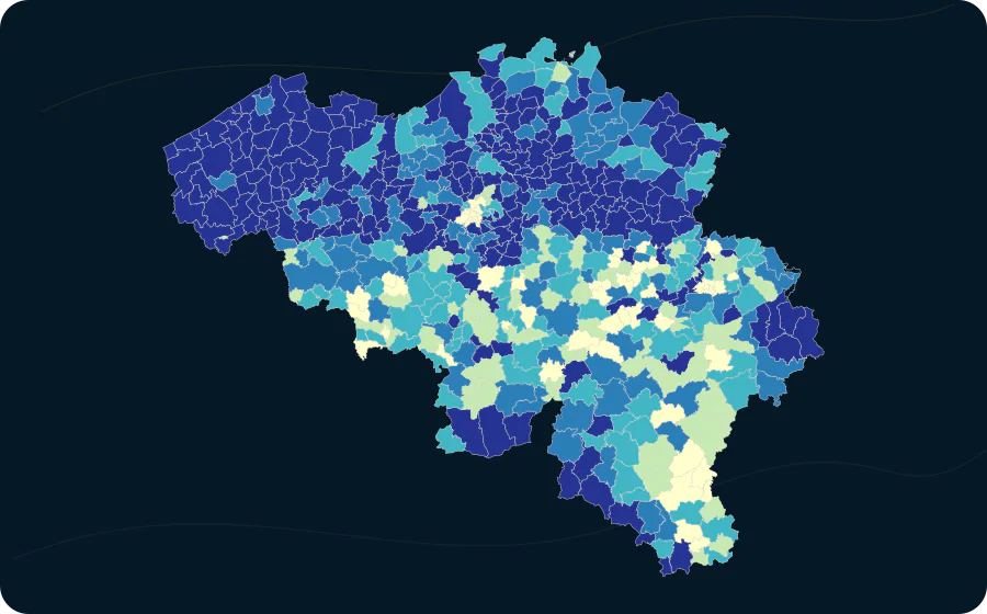 Anteil: Alter 85+, 2026. Exakte amtliche Grenzen; fehlende Werte bleiben neutral.
