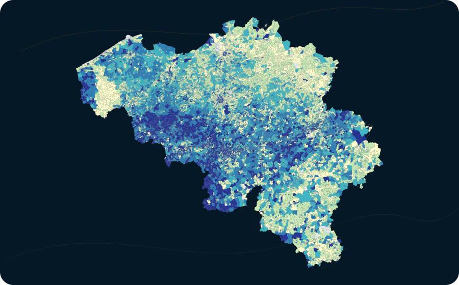 Anteil: Konventionelle Wohnungen vor 1919, 2021. Exakte amtliche Grenzen; fehlende Werte bleiben neutral.
