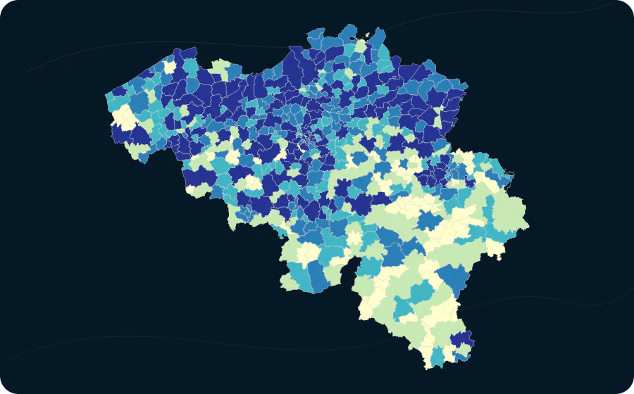 Gebäude mit Badezimmer, 2025. Exakte amtliche Grenzen; fehlende Werte bleiben neutral.