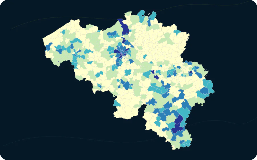 Anteil: Alter 0–4, 2026. Exakte amtliche Grenzen; fehlende Werte bleiben neutral.