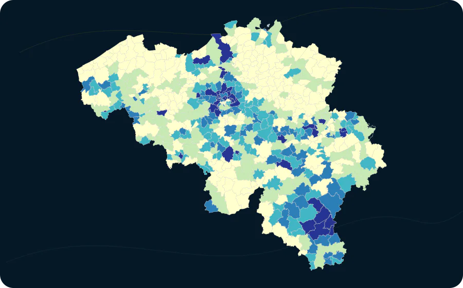 Anteil: Unter 18, 2026. Exakte amtliche Grenzen; fehlende Werte bleiben neutral.