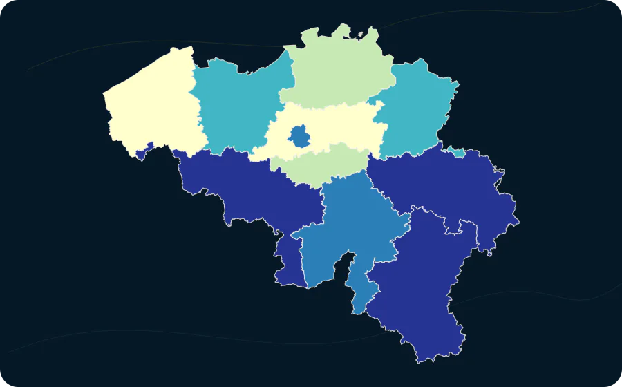 Altersstandardisierte Sterberate nach province, 2022. Exakte amtliche Grenzen; fehlende Werte bleiben neutral.