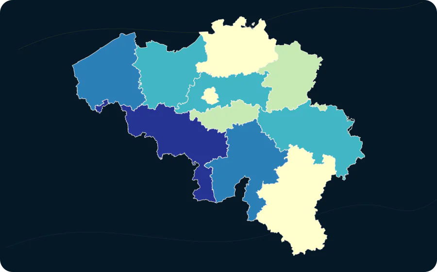 Getreideproduktionswert zu Herstellungspreisen, 2023. Exakte amtliche Grenzen; fehlende Werte bleiben neutral.