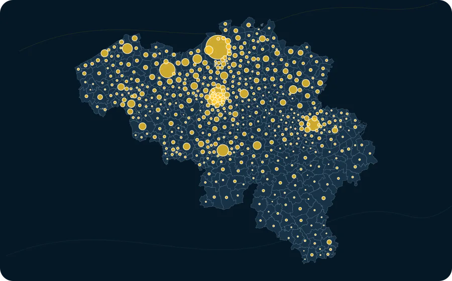 Victimes de la route, 2025. La surface de chaque cercle est proportionnelle à la valeur publiée ; les polygones neutres préservent les limites officielles exactes et les valeurs manquantes n’ont pas de symbole.