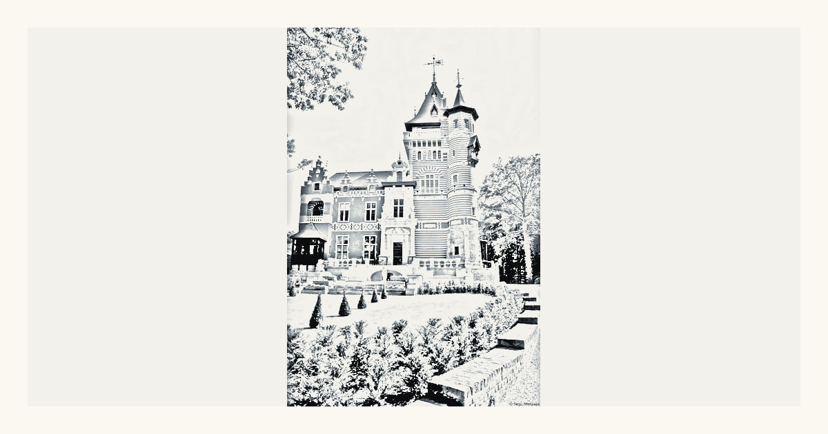 Charle-Albert Castle, a documented local view of Watermael-Boitsfort