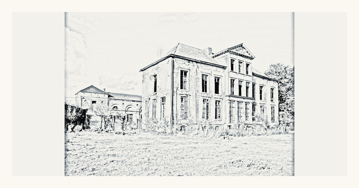Kasteel de Neufcourt, une vue locale documentée de Lennik