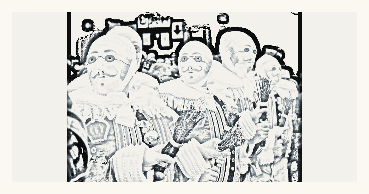 Gilles of the Binche Carnival, a documented local view of Binche