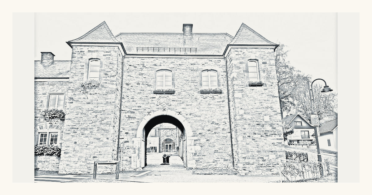 Hof Bütgenbach, a documented local view of Butgenbach