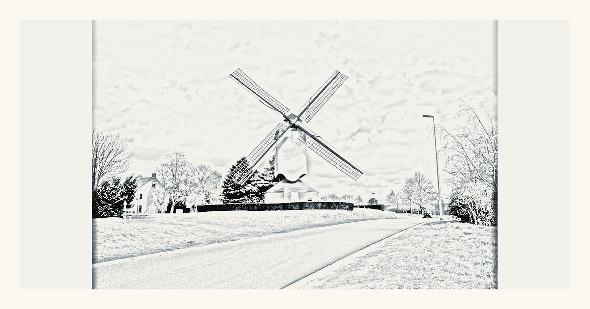 Moulin à vent Oude Molen, une vue locale documentée de Tessenderlo-Ham