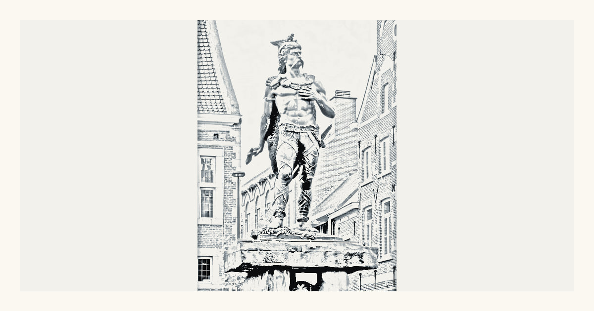 Statue d’Ambiorix, une vue locale documentée de Tongres-Looz